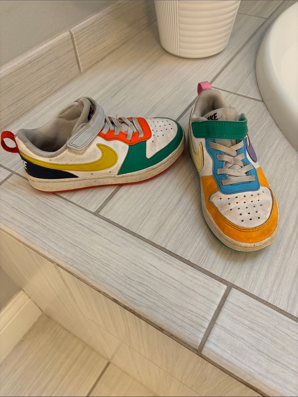 Nike Kids Multicolor Low Dink Sneakers with Bright Panel Accents